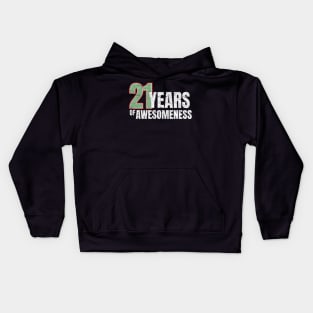 21st Birthday: 21 years of awesomeness Kids Hoodie